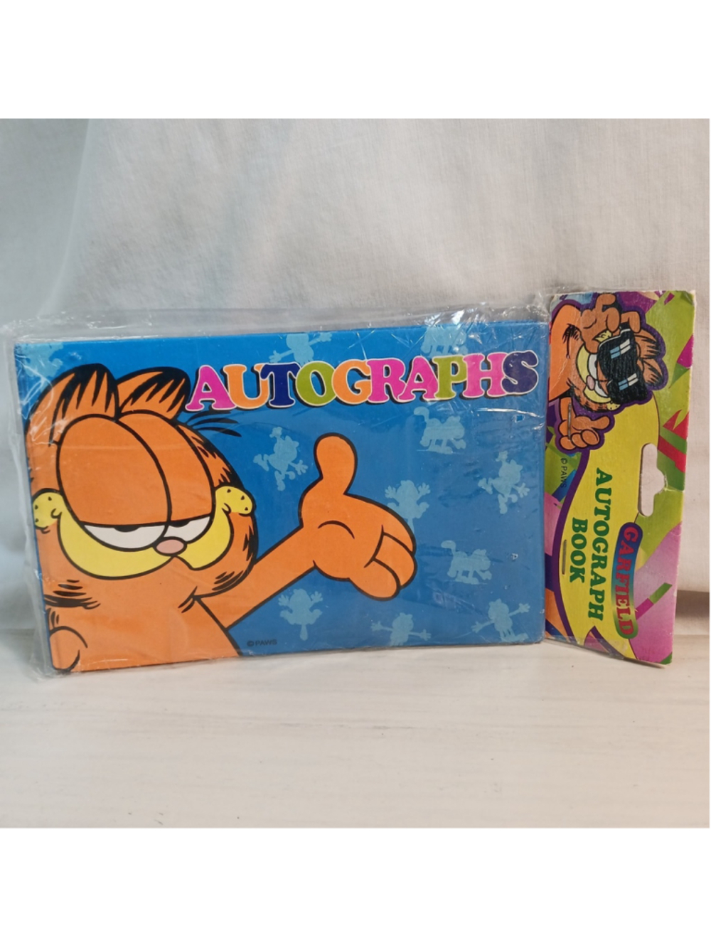 VTG 1980 Garfield Autograph Book Sealed in Package Retro Cartoon Comic